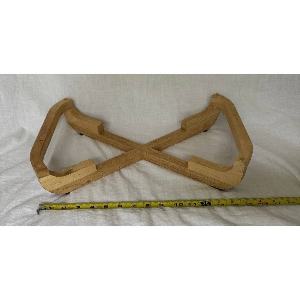 Vintage‎ MCM Casserole Cradle Holder Stand Trivet Rectangle